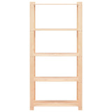 5-Tier Storage Racks 10 pcs 80x38x170 cm Solid Pinewood 250 kg 3051116