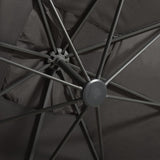 Cantilever Garden Parasol with Pole and LED Lights Anthracite 300 cm 312346