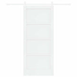 Sliding Door White 86 x 198.5 cm Solid Pine Wood 3333231