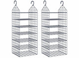 Hanging Closet Organiser with 7 Shelves 2 pcs 3102980