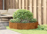 Planter Rusty 120 x 120 x 35 cm Weathering Steel 883730