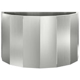 Planter Silver 60 x 30 x 35 cm Galvanised Steel 883701
