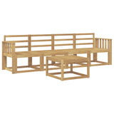 Outdoor Sofa Set 5 pcs White 59 x 59 x 37 cm Solid Acacia Wood 3387203