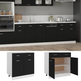 Drawer Bottom Cabinet Black Engineered wood Medium 801237