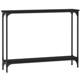 Console Table Black 100x22.5x75 cm Engineered Wood 834015