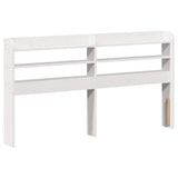 Bed Frame without Mattress White 135x190 cm Double Solid Wood Pine 3307138
