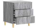 Bedside Table Grey Sonoma 43 x 39.5 x 66.5 cm Engineered Wood 895021