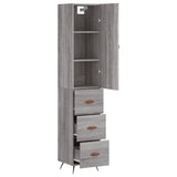 Highboard Grey Sonoma 34.5x34x180 cm Engineered Wood 3198831