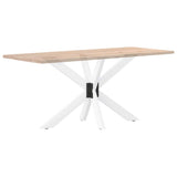 Dining Table Leg Spider Shape White 120x68x cm Steel 4013113