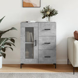 Sideboard Concrete Grey 69.5x34x90 cm Engineered Wood 828048
