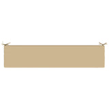 2-Piece Bench Cushions SOEST 2 pcs 100% Polyester Beige 949223