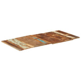 Rectangular Table Top 60x120 cm 15-16 mm Solid Reclaimed Wood 286046