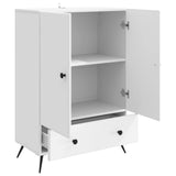 Sideboard with Drawer White 66 x 34.5 x 95 cm Engineered Wood 895585