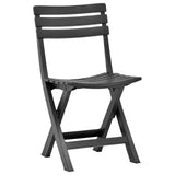 Folding Chairs 2 pcs Plastic Anthracite 48787