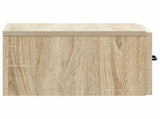 Wall-Mounted Bedside Cabinet 2 pcs Sonoma Oak 34.5 x 33 x 20 cm 898940