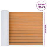 Boat Mat Striped Brown with Black 240 x 60 x 0.5 cm EVA 42008466