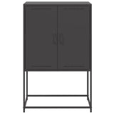 Highboard Black 68.5x38.5x107 cm Steel 846506
