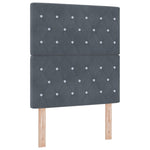 ZNTS Bed Frame Dark Grey 80x200 cm Velvet 3344838