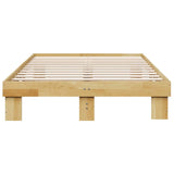 Bed Frame without Mattress 120x190 cm Small Double Solid Wood Oak 851958