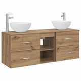 Bathroom Cabinet Set 3 pcs Artisan Oak 49.5 x 35 x 63 cm 3405794