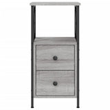 Bedside Cabinet Grey Sonoma 34x35.5x70 cm Engineered Wood 825949