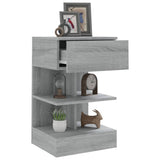 Bedside Cabinet Grey Sonoma 40x35x65 cm Engineered Wood 816043