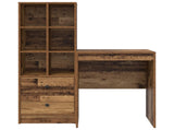 Desk with Drawer with Shelf with Storage 2 pcs Old Wood 3337343