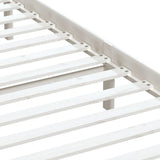 3100600 Bed Frame without Mattress White Solid Wood 160x200 cm