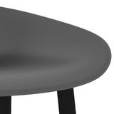 5 Piece Bar Set Black and Grey 3057383