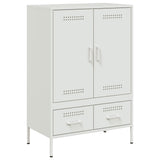 Highboard White 68x39x101.5 cm Steel 843113