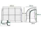 Walk-In Lean to Wall Tunnel Greenhouse 88926187