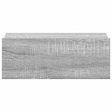 815285 Floating Nightstands 2pcs Grey Sonoma 40x30x15cm Engineered Wood