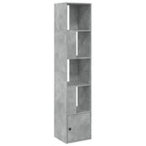 Bookcase Concrete Grey 40x36x189 cm Engineered Wood 848244
