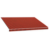 Awning Orange and brown Polyester with PU coating 450x300 cm 145725