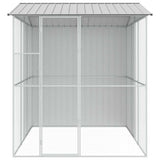 Bird Cage with Storage Grey 215 x 310 x 247 cm Galvanised Steel 3325177