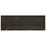 Table Top Dark Brown 180x60x cm Treated Solid Wood Oak 3156456