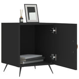 Bedside Cabinets 2 pcs Black 40x40x50 cm Engineered Wood 827503