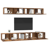 TV Cabinet Set Wall-mounted 5 pcs Old Wood Engineered Wood 3393384