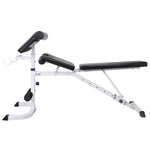 Workout Bench with Weight Rack, Barbell and Dumbbell Set 60.5kg 275362
