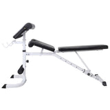 Workout Bench with Weight Rack, Barbell and Dumbbell Set 60.5kg 275362