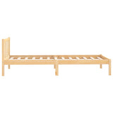 Bed Frame without Mattress Solid Wood Single 810047
