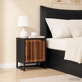 Handmade Bedside Cabinet Natural 40 x 30 x 50 cm 42020087