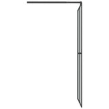 Walk-in Shower Screen 80x195 cm Dark Tempered Glass 151884