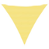 Sun Shade Sail Yellow and White 5 x 5 x 5 m 42031170