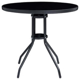 Bistro Set Black and Anthracite Aluminium 5 Piece Set 3070658