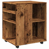 Rolling Cabinet Old Wood 60x53x72 cm Engineered Wood 856658