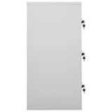 Locker Cabinet Light Grey and Green 90x45x92.5 cm Steel 336443