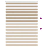 Zebra Blind Sand Brown 155x200 cm Fabric Width 150.9 cm Polyester 4014584