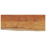 Wall Shelf 70x30x2.5 cm Rectangular Solid Wood Acacia Live Edge 370237