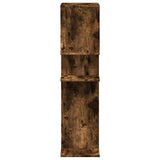 Room Divider Bookcase Smoked Oak 92x29x112 cm Engineered Wood 858124